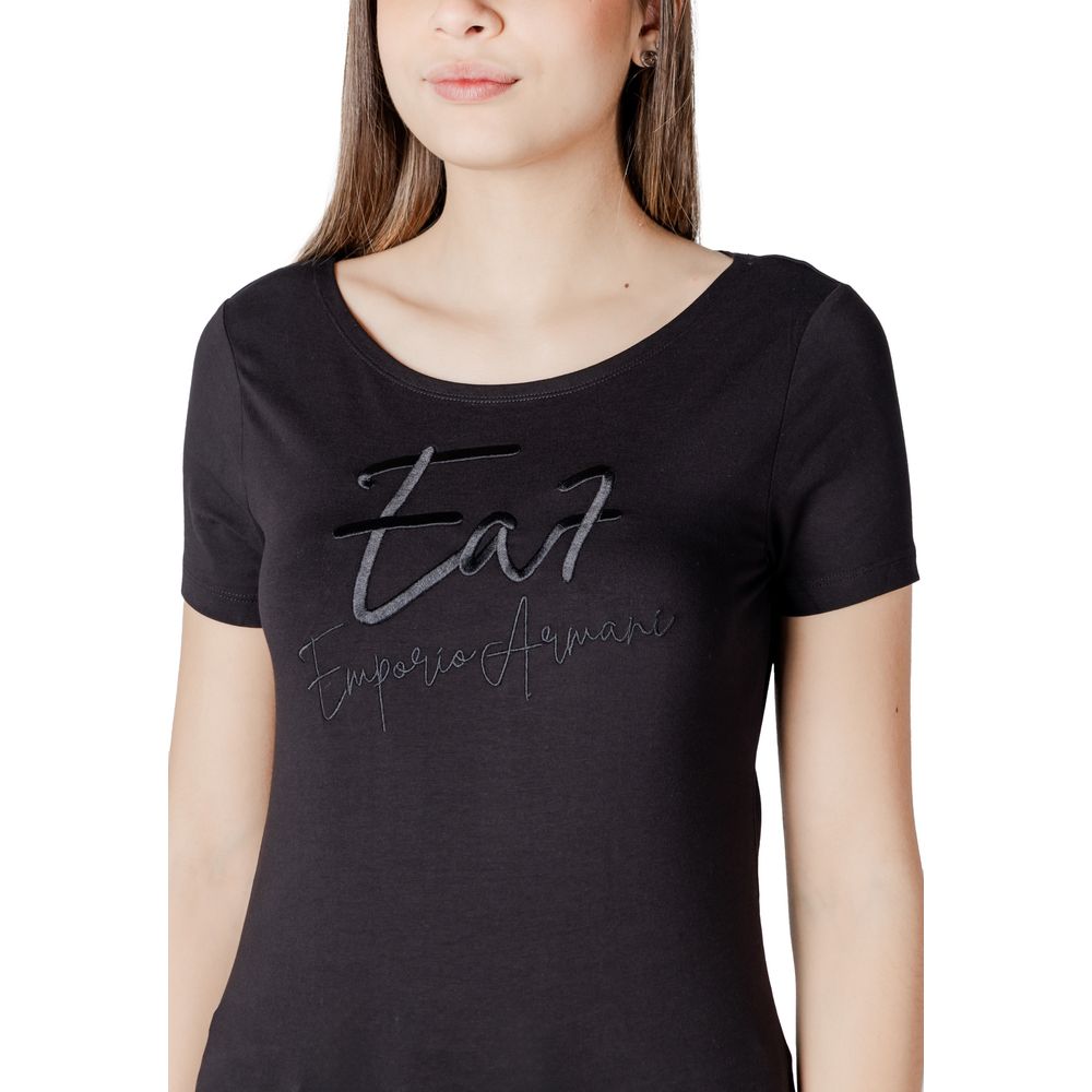 Camiseta negra de algodón