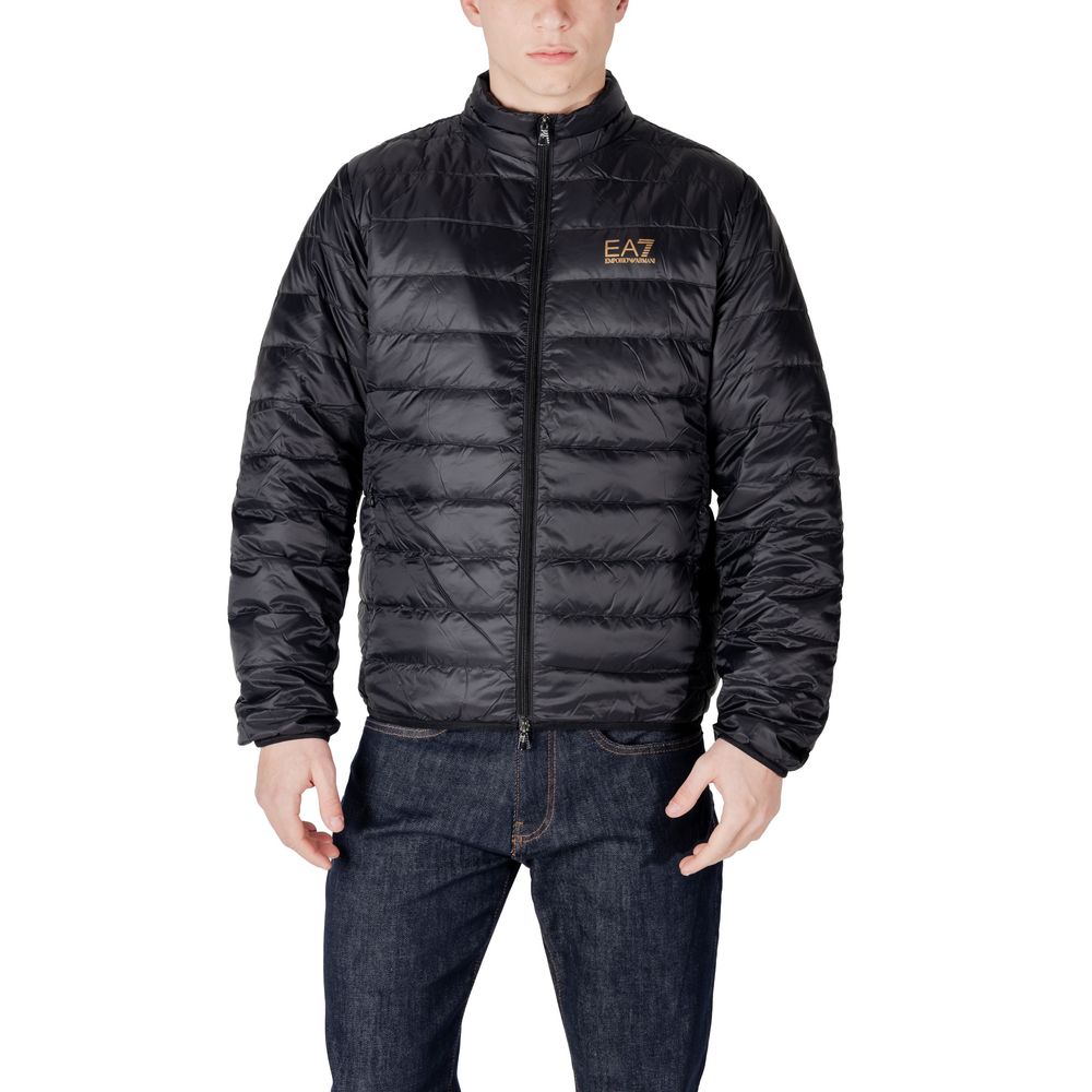 Chaquetas y abrigos de poliamida negra