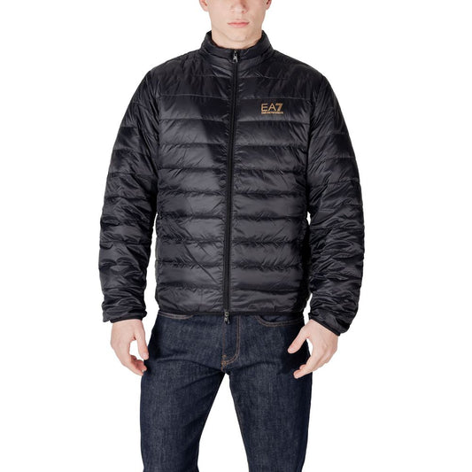 Chaquetas y abrigos de poliamida negra