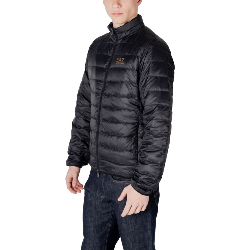 Chaquetas y abrigos de poliamida negra