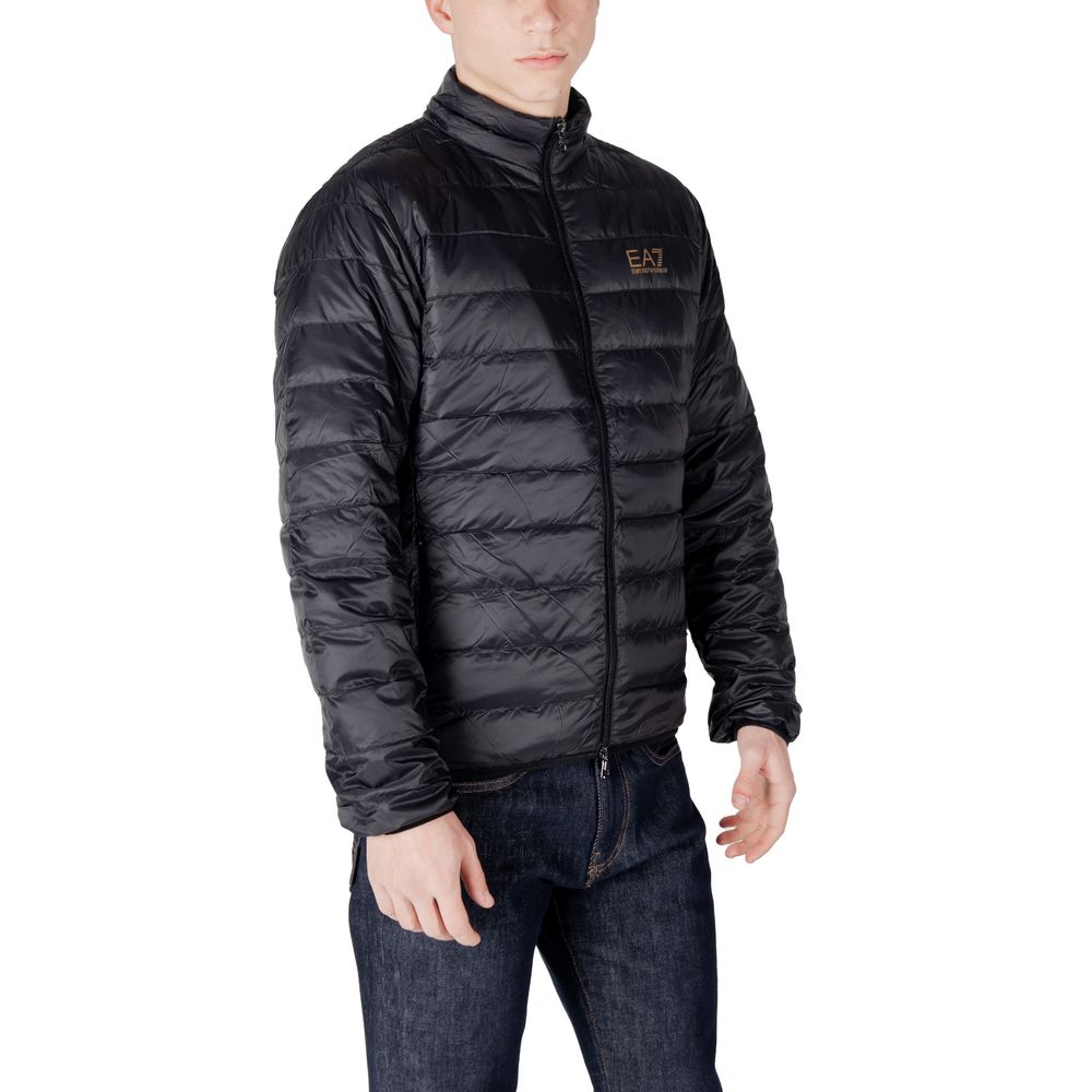 Chaquetas y abrigos de poliamida negra