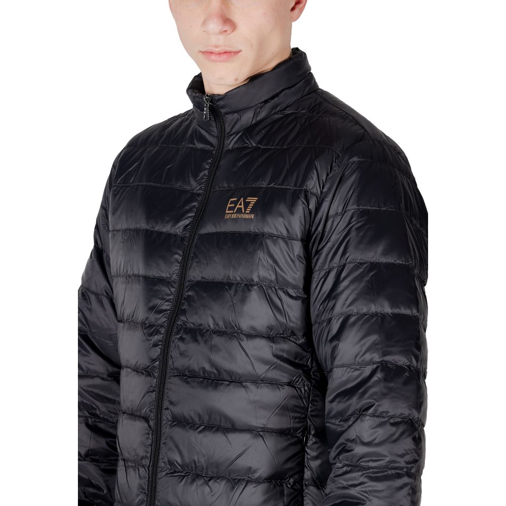Chaquetas y abrigos de poliamida negra