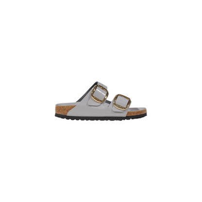 Gray Leather Slipper