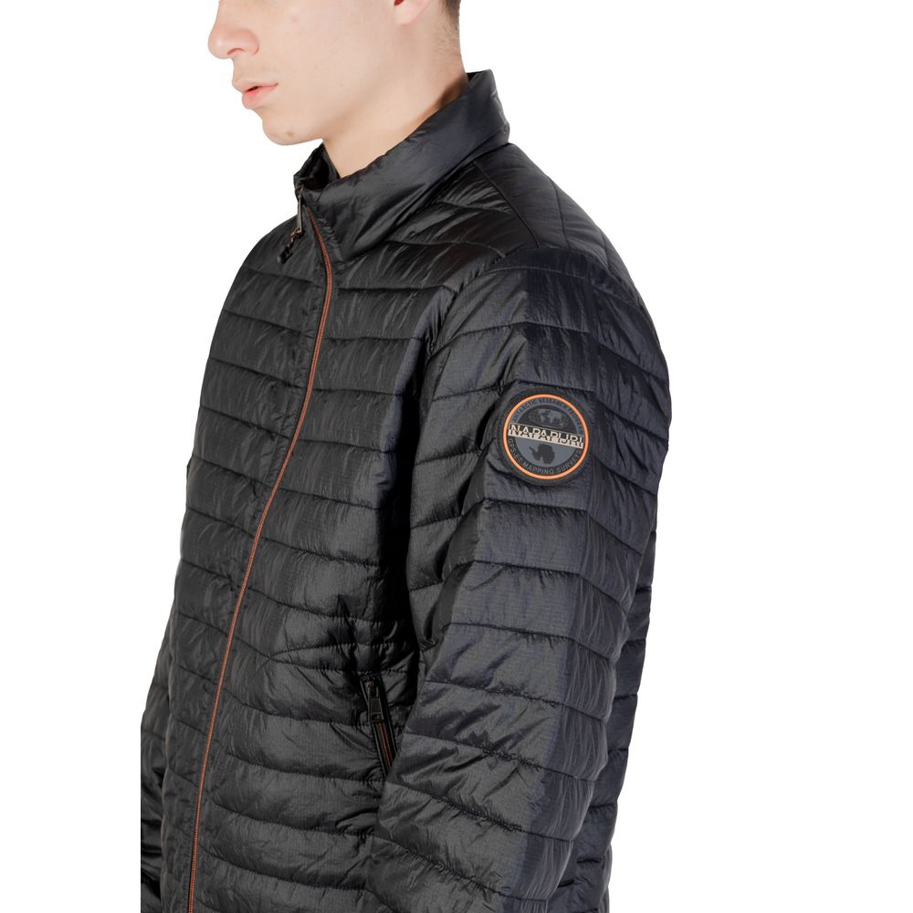 Chaquetas y abrigos de poliamida negra