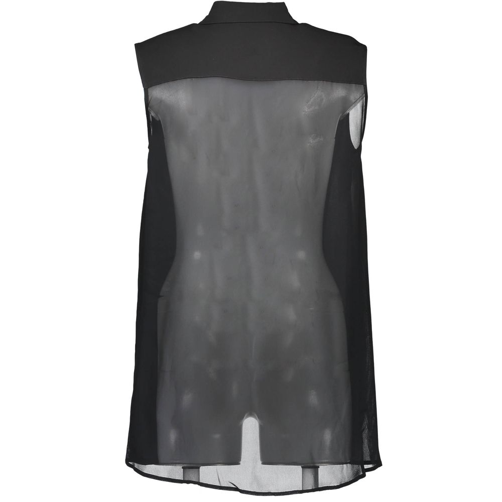 Camisa negra de viscosa