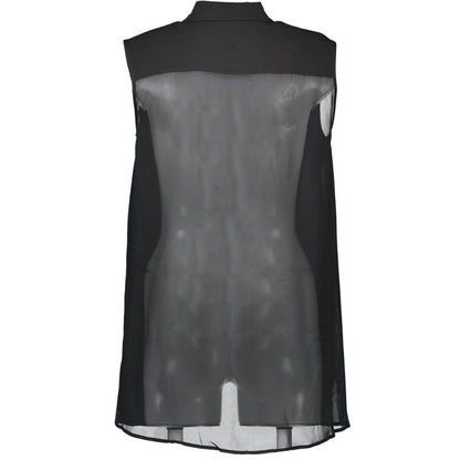 Camisa negra de viscosa