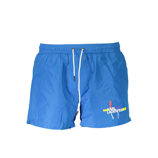Bañador de poliéster azul