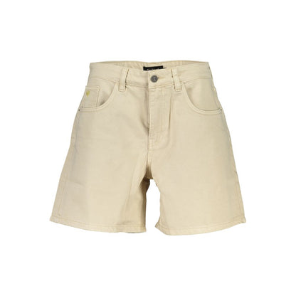 Short de algodón beige