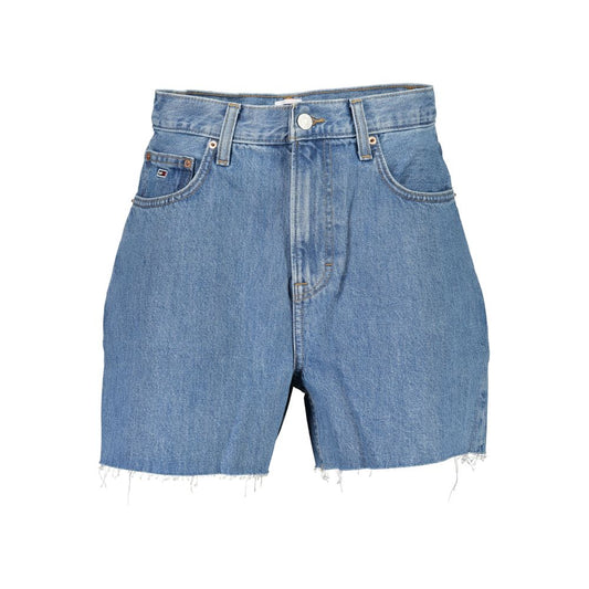 Pantalón corto de algodón azul