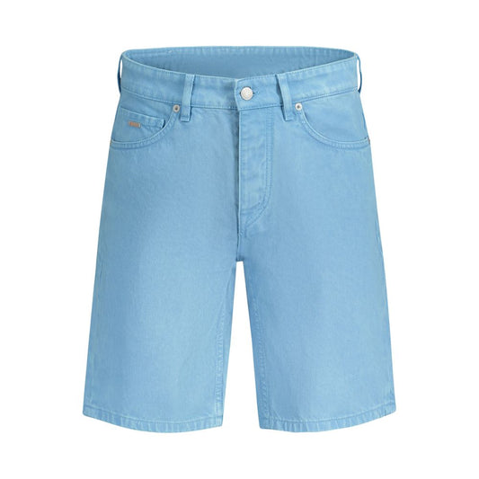 Pantalón corto de algodón azul