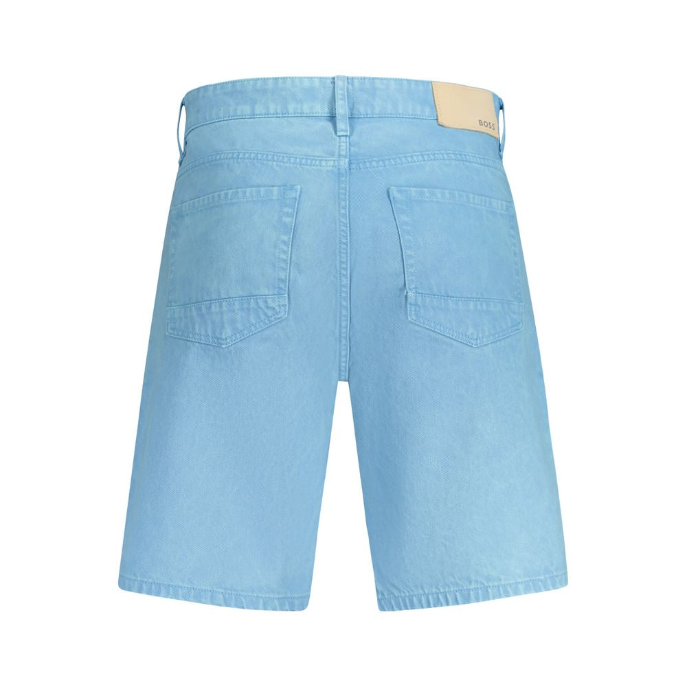 Pantalón corto de algodón azul