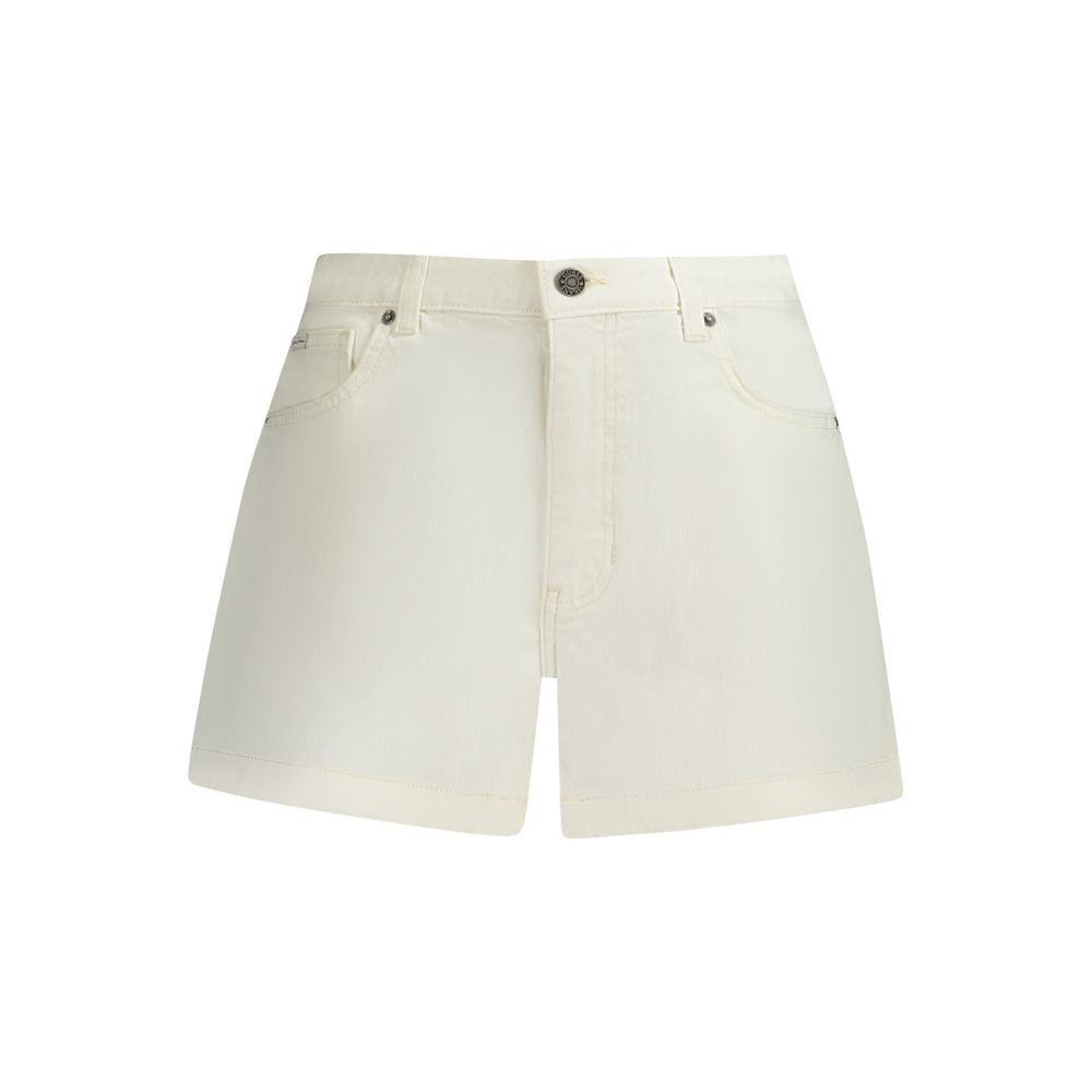 Short de algodón blanco