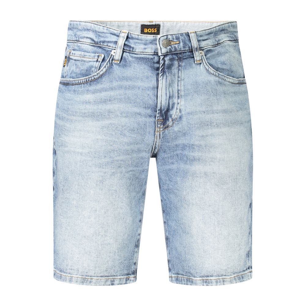 Pantalón corto de algodón azul