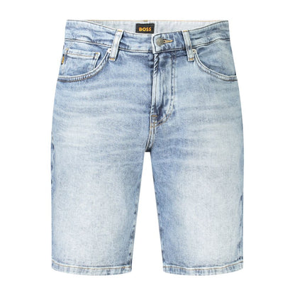 Pantalón corto de algodón azul