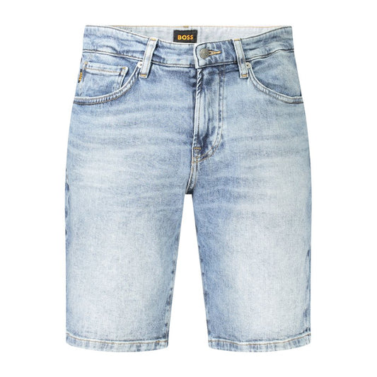 Pantalón corto de algodón azul