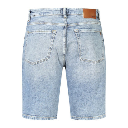 Pantalón corto de algodón azul