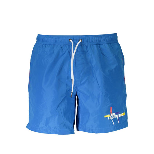 Bañador de poliéster azul