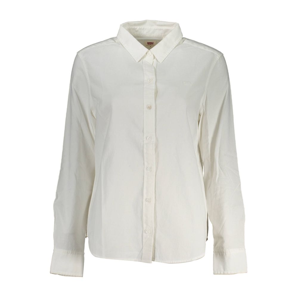 Camisa blanca de algodón