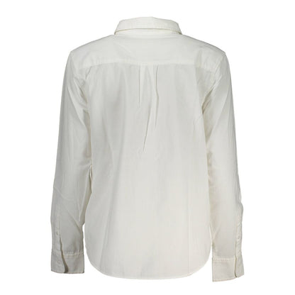 Camisa blanca de algodón