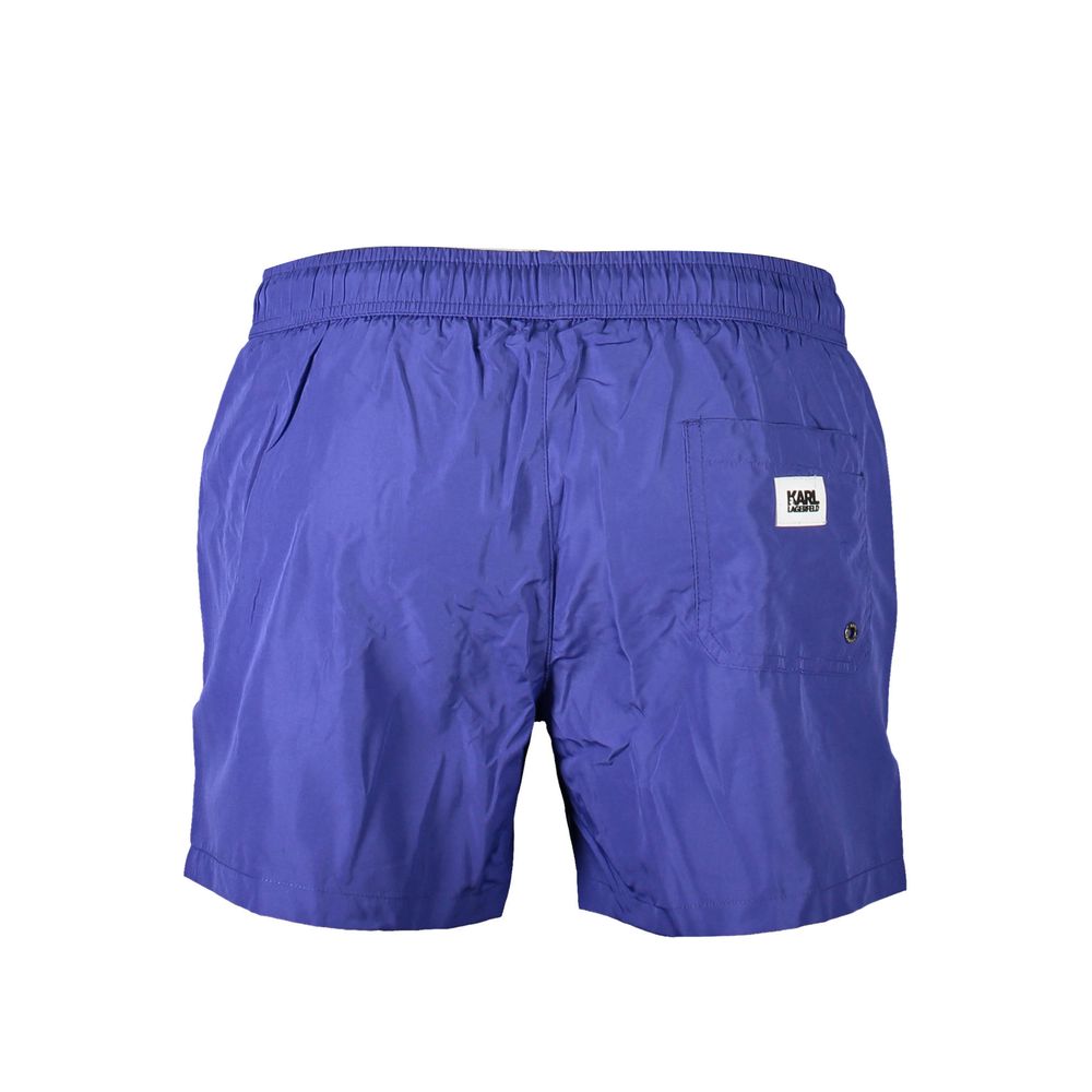 Bañador de poliéster azul