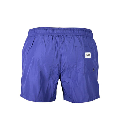 Bañador de poliéster azul