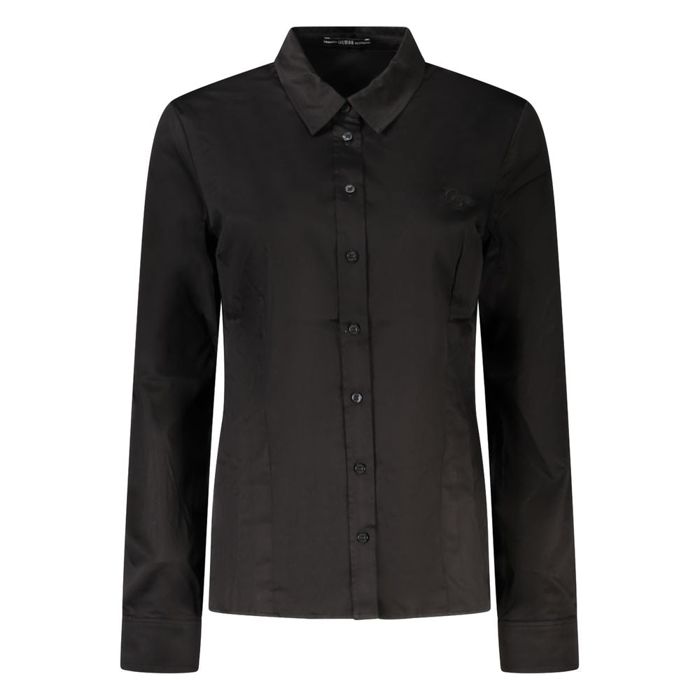 Camisa negra de algodón