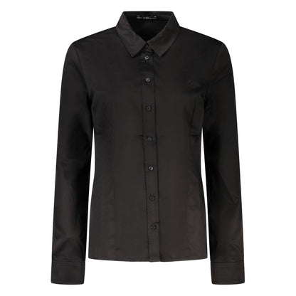 Camisa negra de algodón