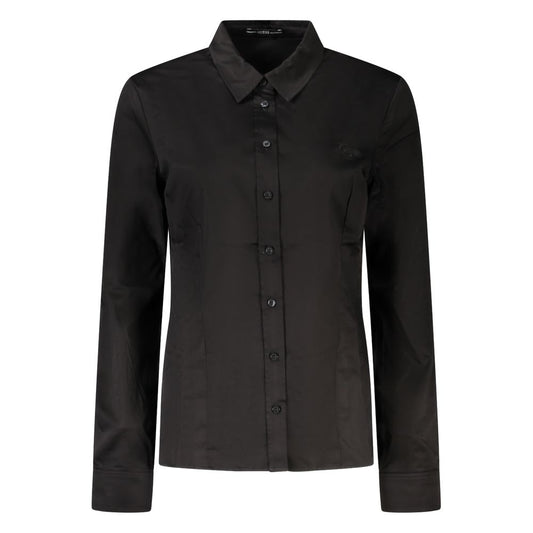 Camisa negra de algodón