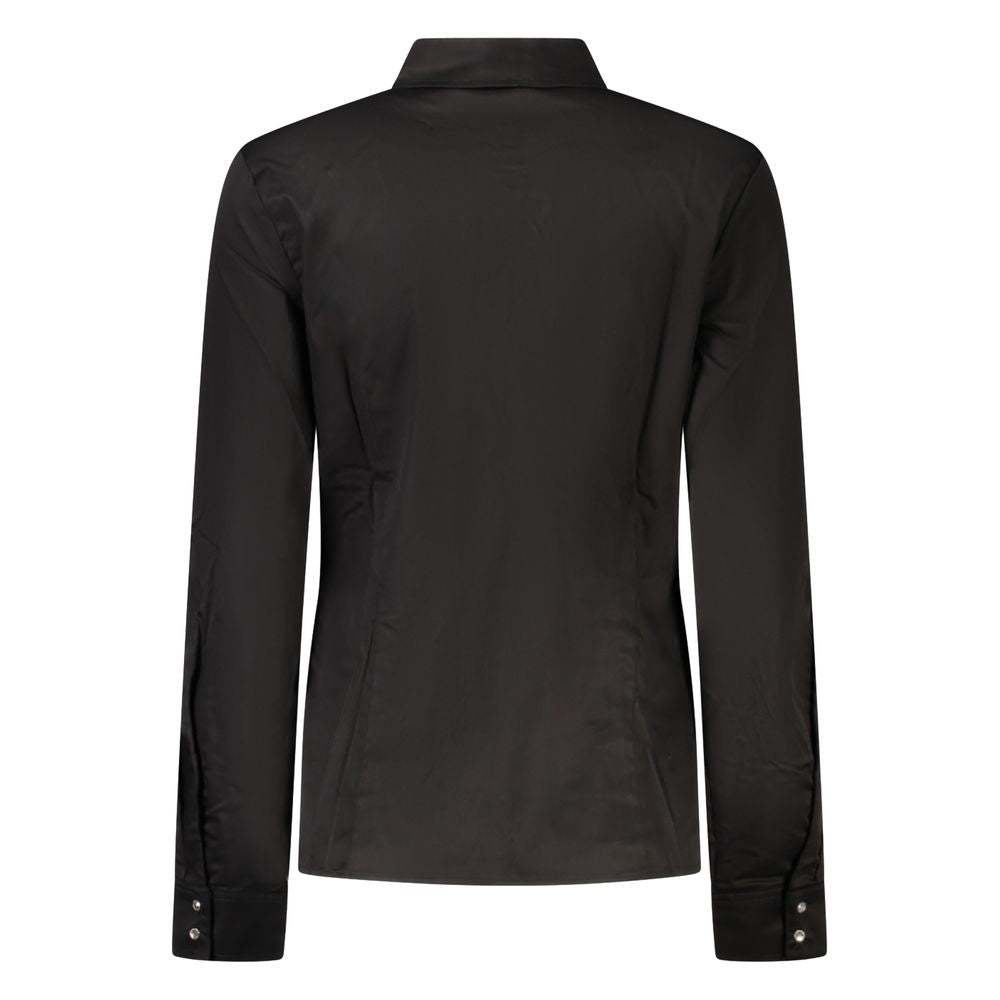 Camisa negra de algodón
