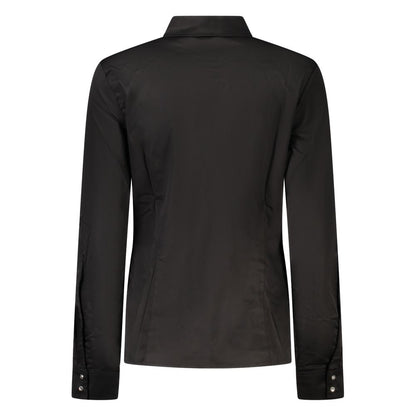 Camisa negra de algodón