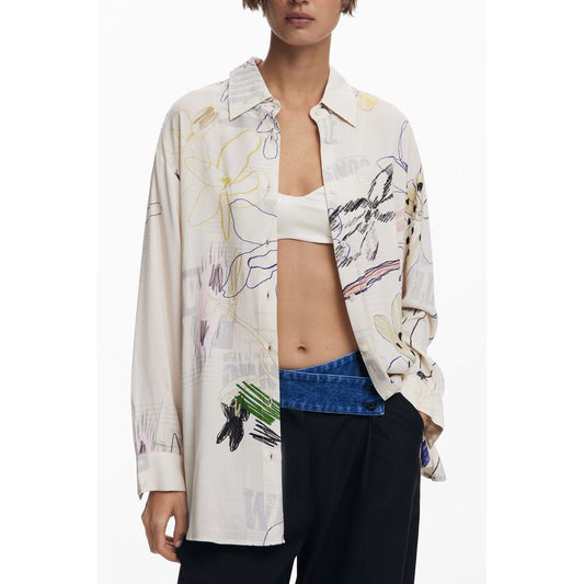 Camisa blanca de algodón