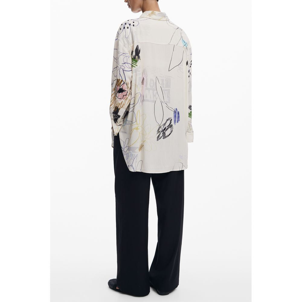 Camisa blanca de algodón