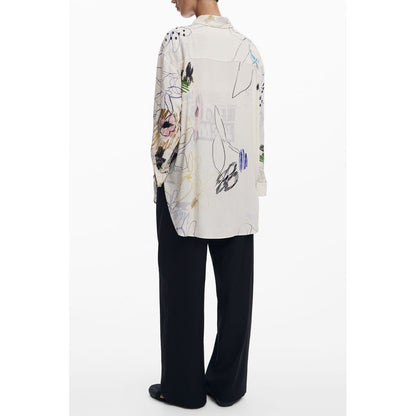 Camisa blanca de algodón