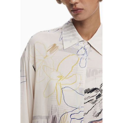 Camisa blanca de algodón