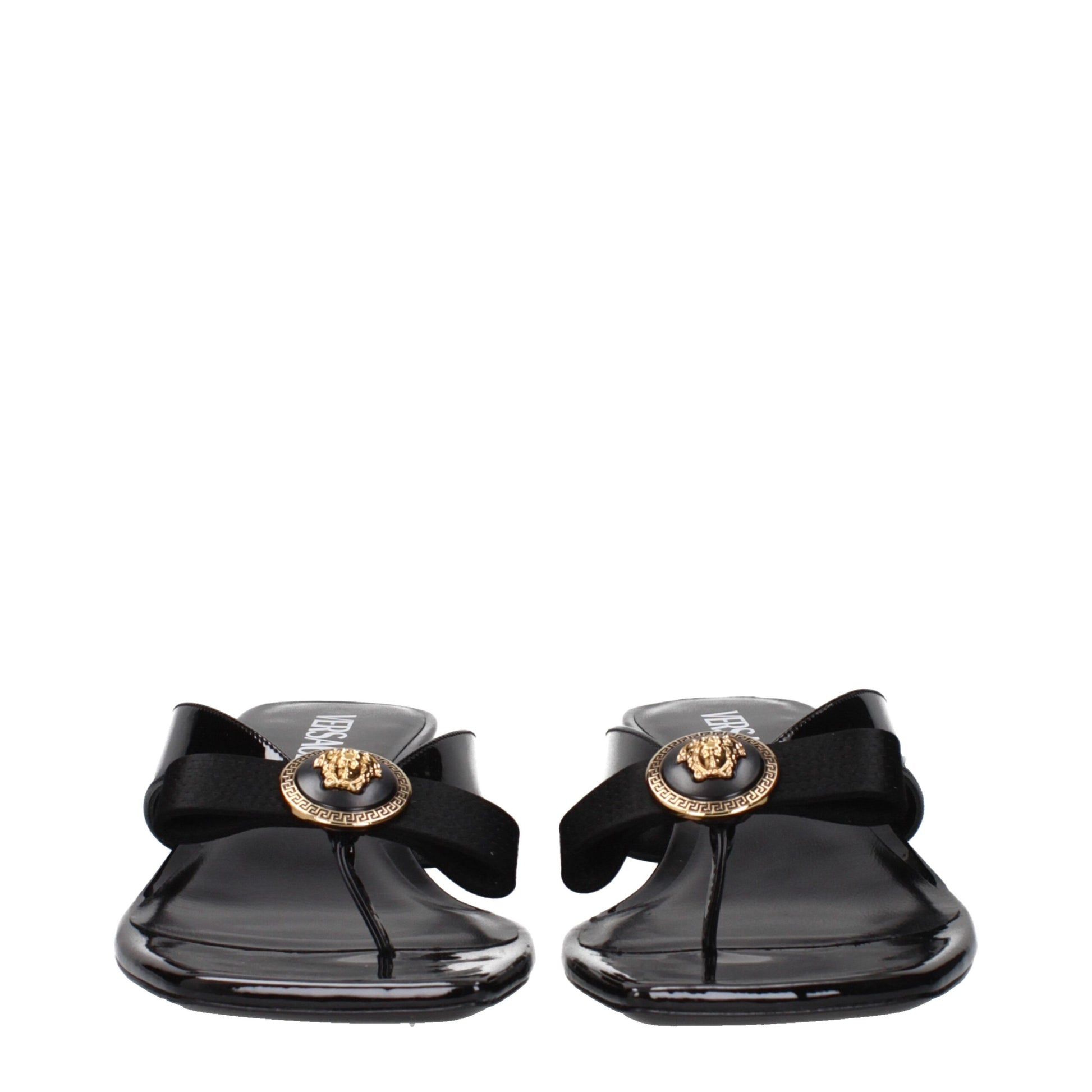 Black Leather Stiletto Heels Sandals