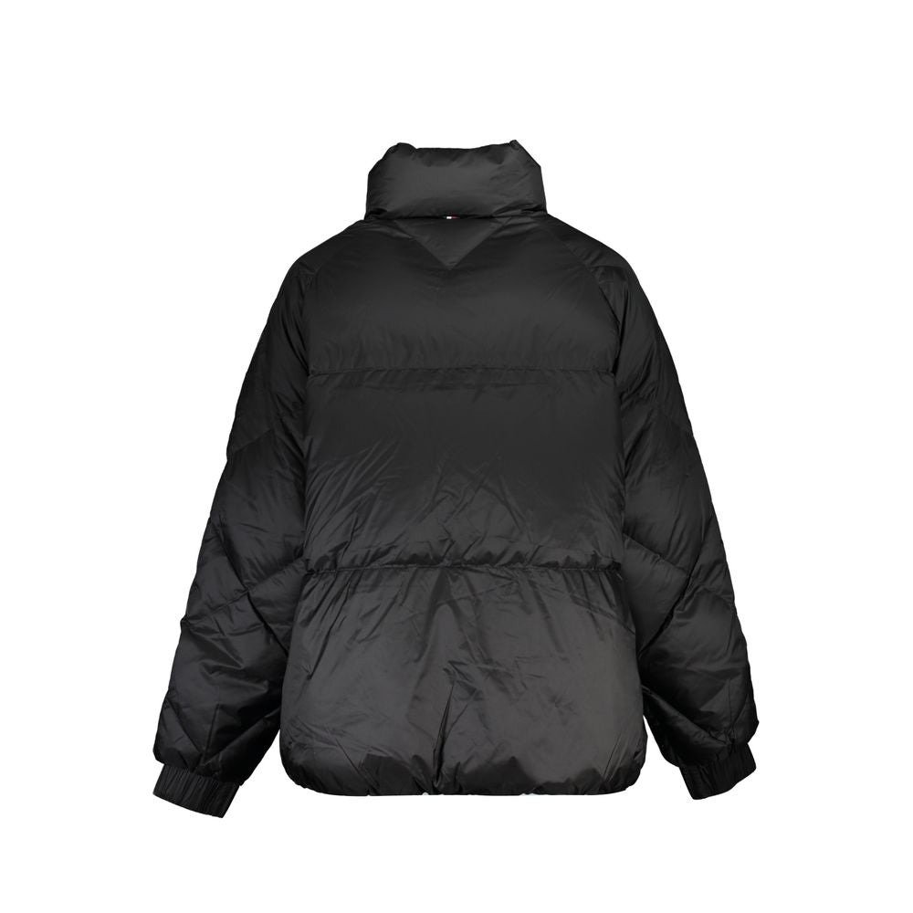 Chaquetas y abrigos de poliéster negro