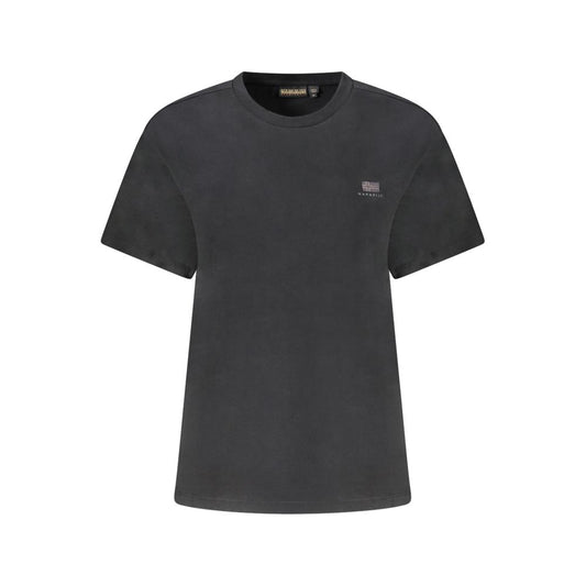 Camiseta negra de algodón