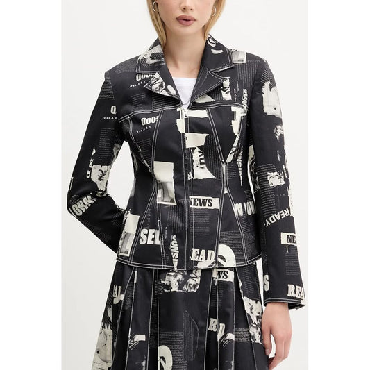 Chaquetas y abrigos de algodón negro