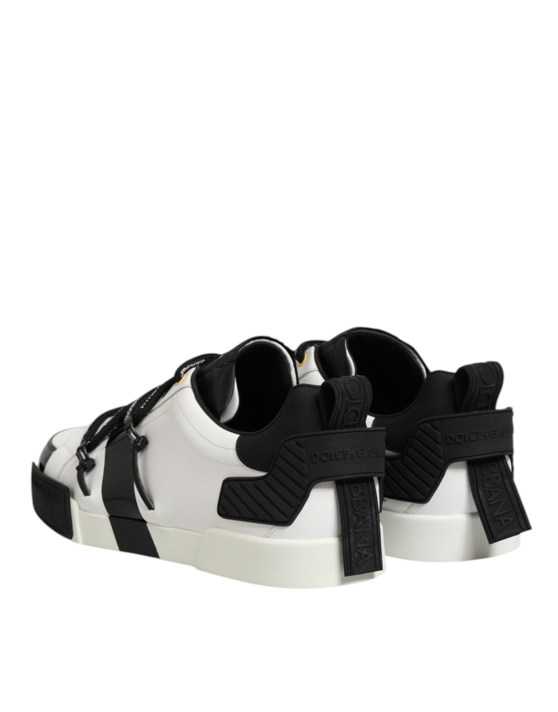 Zapatillas de piel blanca Logo Portofino