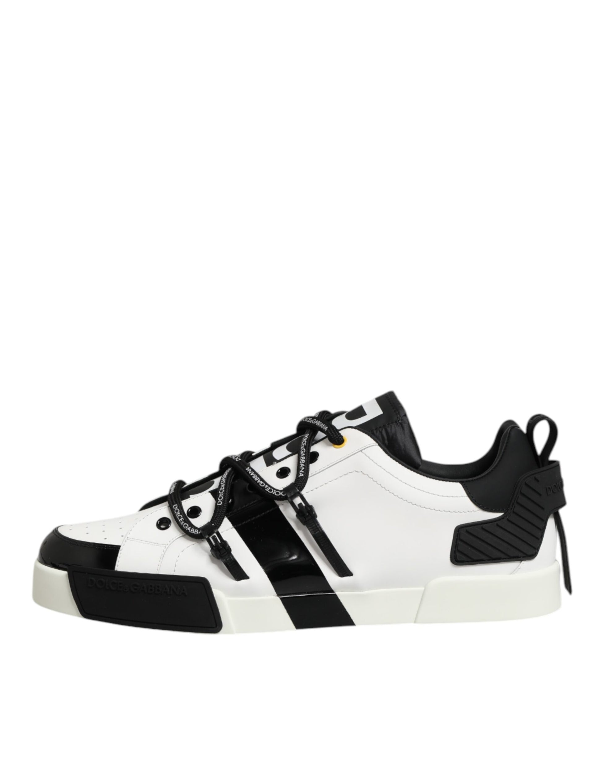 Zapatillas de piel blanca Logo Portofino