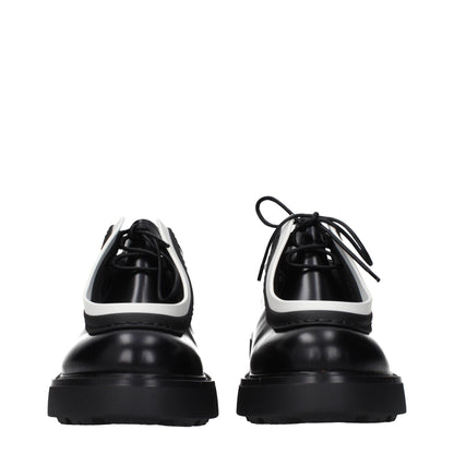 Black Leather Oxfords And Derbies