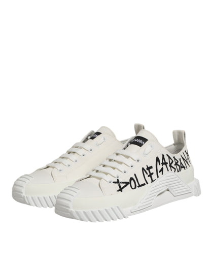 White Cotton NS1 Low Top Sneaker Shoes