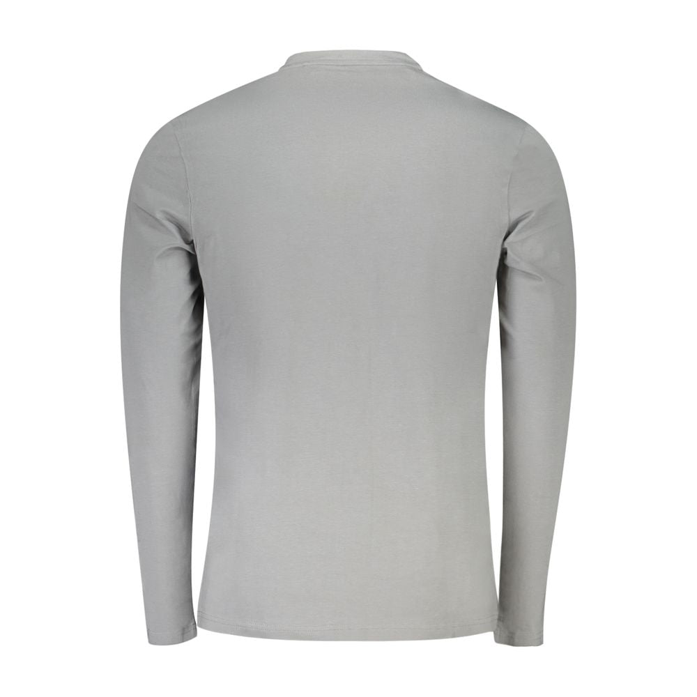 Gray Cotton Men T-Shirt