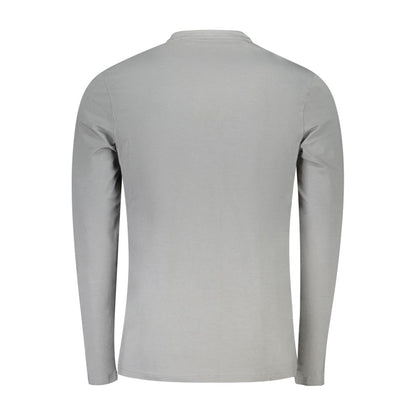 Gray Cotton Men T-Shirt