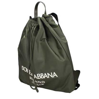 Green Nylon Backpacks