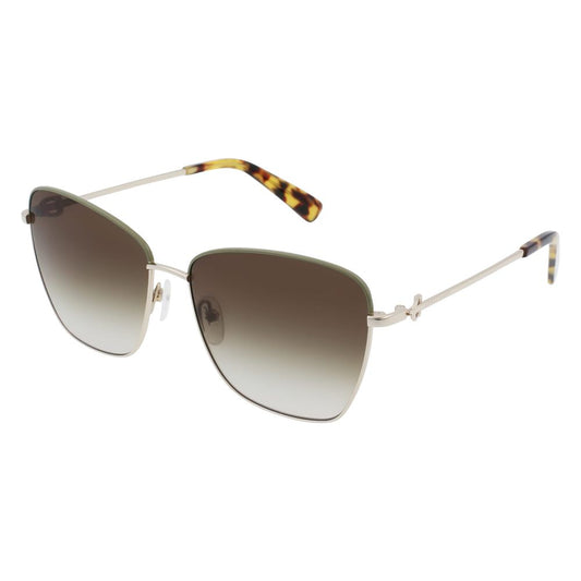 Gafas de sol de metal dorado