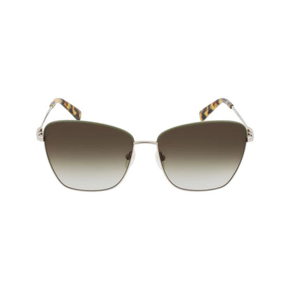 Gafas de sol de metal dorado
