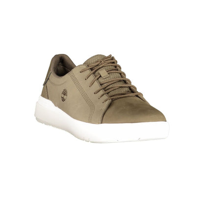 Sneaker Hombre Piel Verde