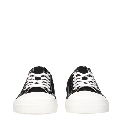 Black Fabric Low Tops