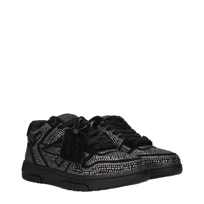 Black Leather Sneakers